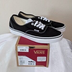 New Vans Authentic Canvas Black Shoes Unisex Men's 6.5 Women's 8